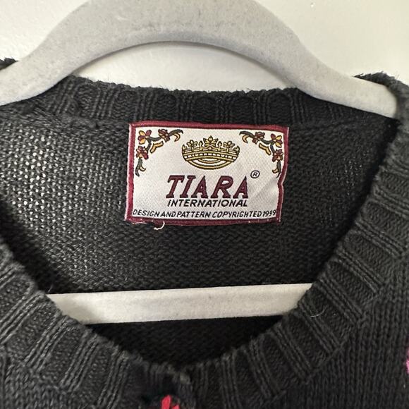 Vintage Tiara International 1999 Birthday Balloon Cardigan Womens Medium Rare - Picture 2 of 8
